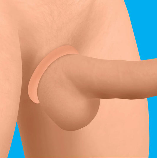 JOCK Discrete Silicone CockRing Set Tan - Cock & Balls