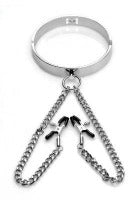 MI Slave Collar w/ Nipple Clamps * - Bondage