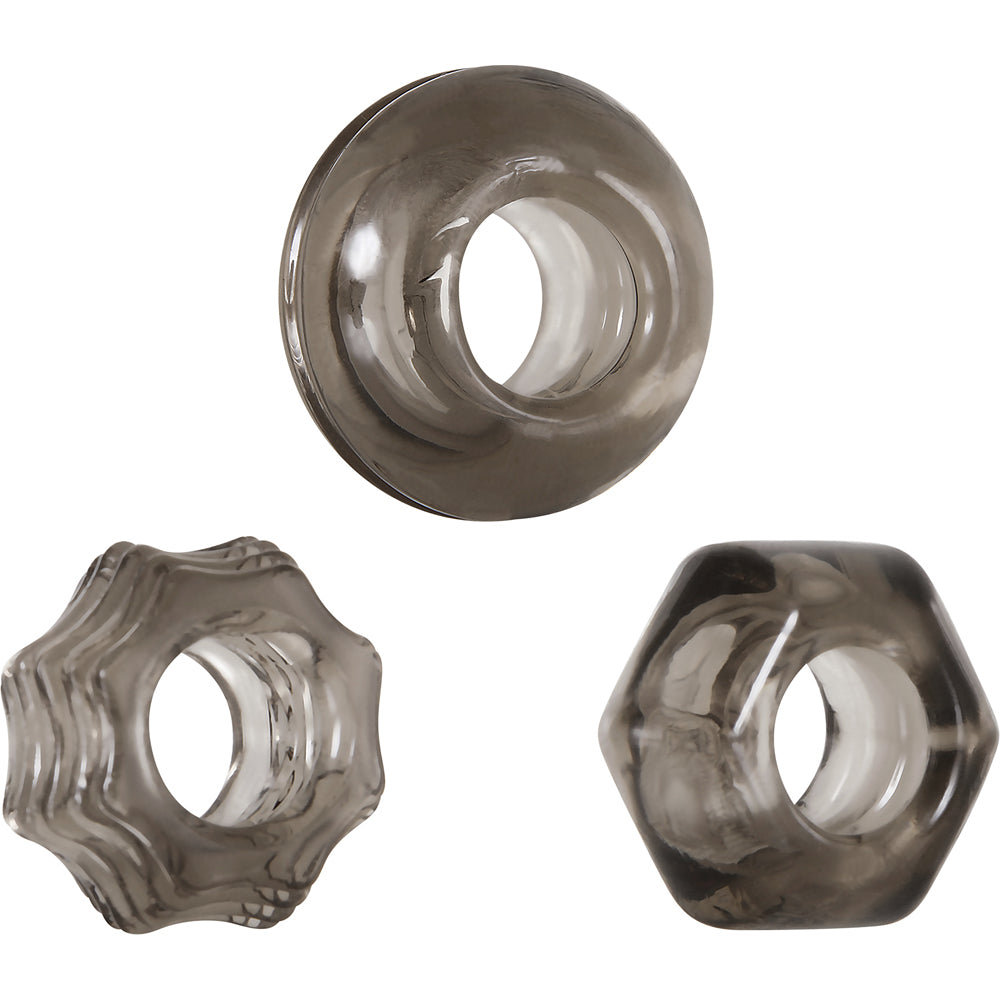 Zero Tolerance Triple Thick CockRing 3pk - Cock & Balls