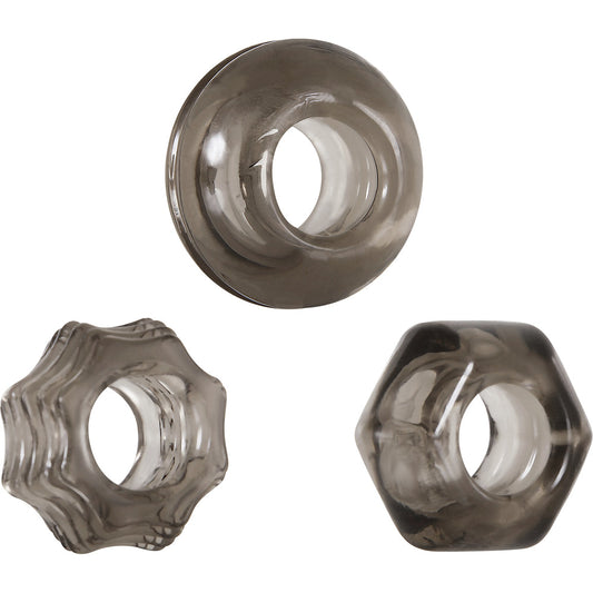 Zero Tolerance Triple Thick CockRing 3pk - Cock & Balls