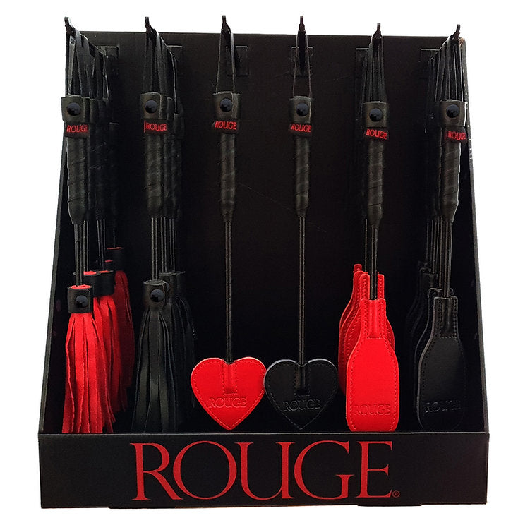Mini Bondage Range Counter Display with 36 mixed mini crops & floggers - Whip/Flogger/Paddle