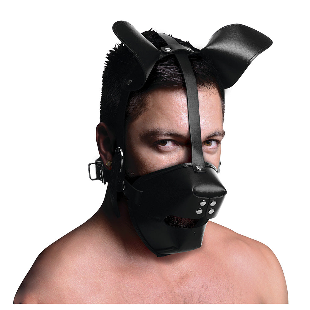 Pup Puppy Play Hood and Breathable Ball Gag - Bondage