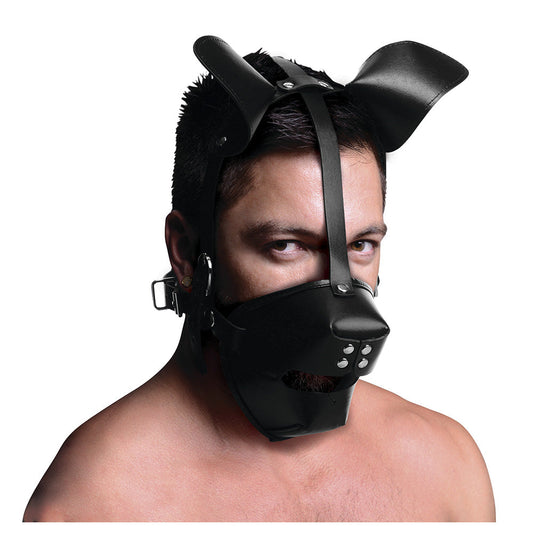 Pup Puppy Play Hood and Breathable Ball Gag - Bondage