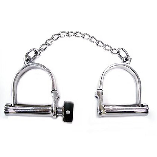 Stainless Steel Wrist Shackles In Case - Bondage