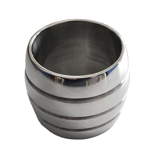 Stainless Steel Round Cock Ring 45mm by 45mm - Cock & Balls
