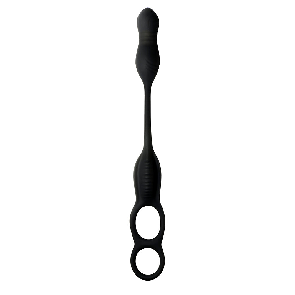 Hyper Thrusting and Vibrating Anal Plug with C-Ring - Anal