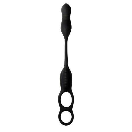 Hyper Thrusting and Vibrating Anal Plug with C-Ring - Anal